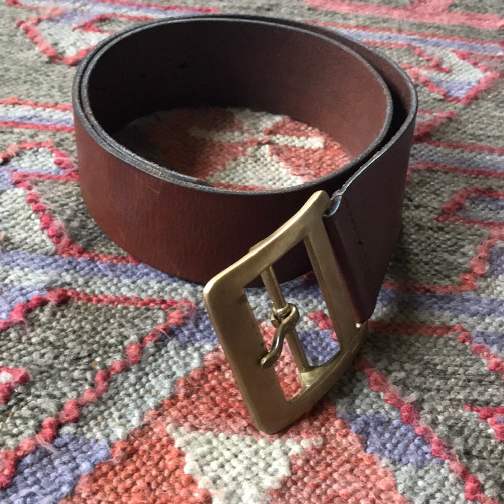 J Crew Brown Leather Belt